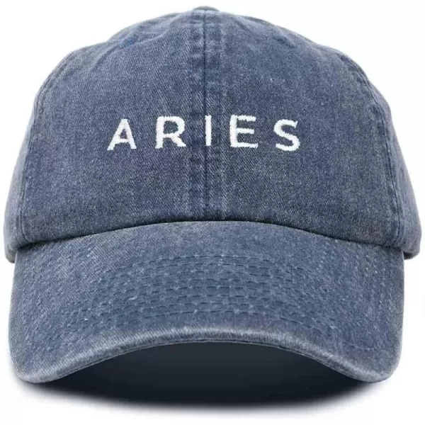 DALIX Aries Dad Hat Embroidered Zodiac Astrology Cotton Baseball Cap