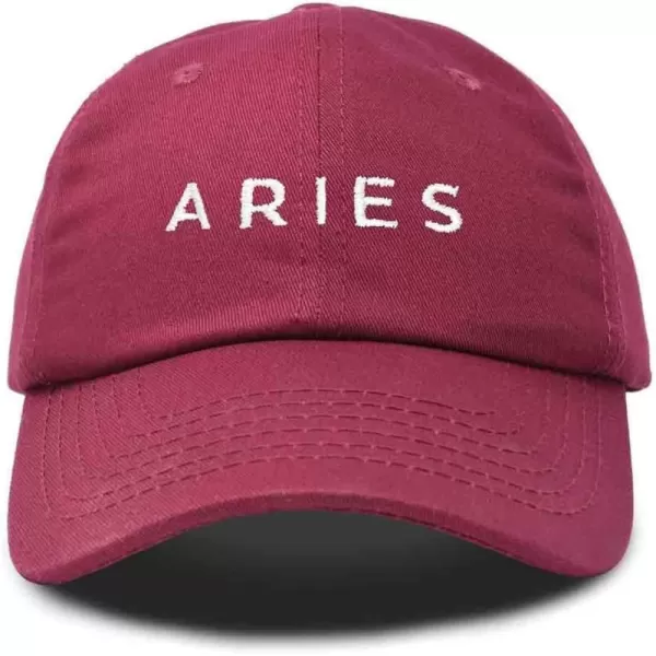 DALIX Aries Dad Hat Embroidered Zodiac Astrology Cotton Baseball Cap