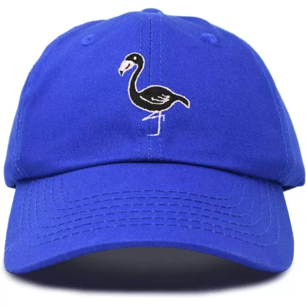 DALIX Black Flamingo Womens Dad Hat Baseball Cap Embroidered