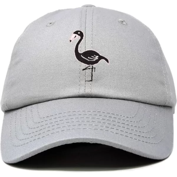 DALIX Black Flamingo Womens Dad Hat Baseball Cap Embroidered