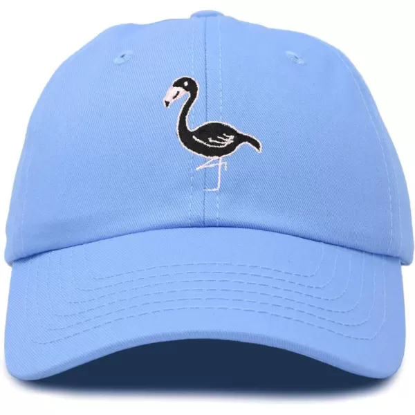 DALIX Black Flamingo Womens Dad Hat Baseball Cap Embroidered