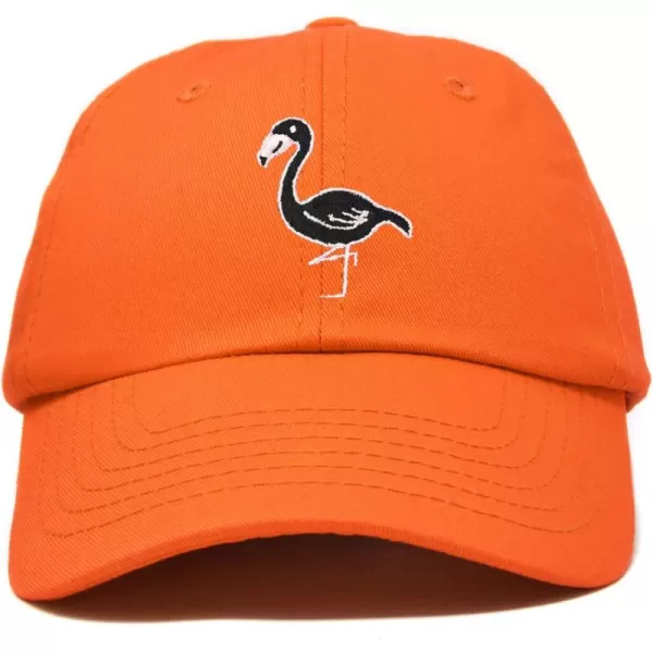 DALIX Black Flamingo Womens Dad Hat Baseball Cap Embroidered