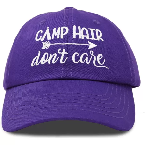 DALIX Camp Hair Don't Care Hat Dad Cap 100% Cotton Lightweight