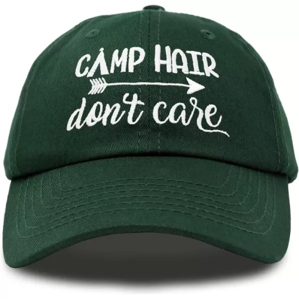 DALIX Camp Hair Don't Care Hat Dad Cap 100% Cotton Lightweight