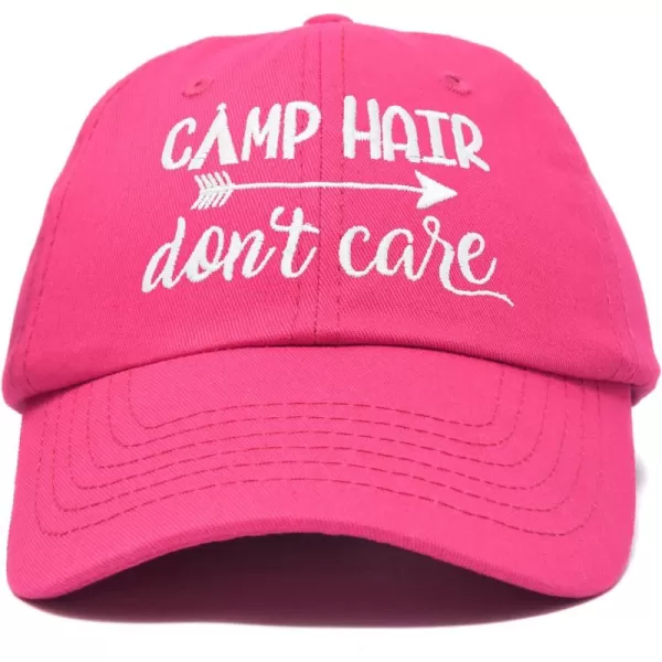 DALIX Camp Hair Don't Care Hat Dad Cap 100% Cotton Lightweight