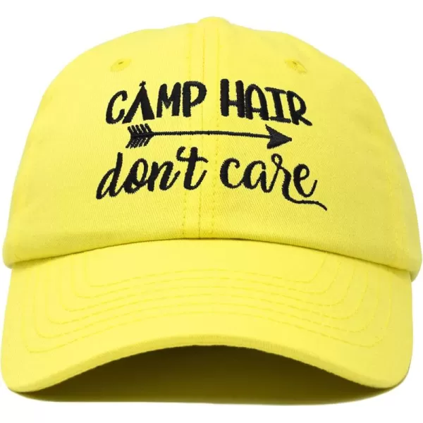 DALIX Camp Hair Don't Care Hat Dad Cap 100% Cotton Lightweight
