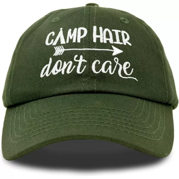 DALIX Camp Hair Don't Care Hat Dad Cap 100% Cotton Lightweight