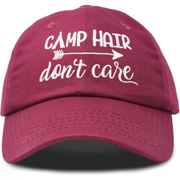 DALIX Camp Hair Don't Care Hat Dad Cap 100% Cotton Lightweight