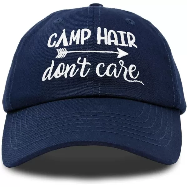 DALIX Camp Hair Don't Care Hat Dad Cap 100% Cotton Lightweight