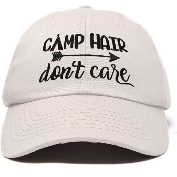 DALIX Camp Hair Don't Care Hat Dad Cap 100% Cotton Lightweight