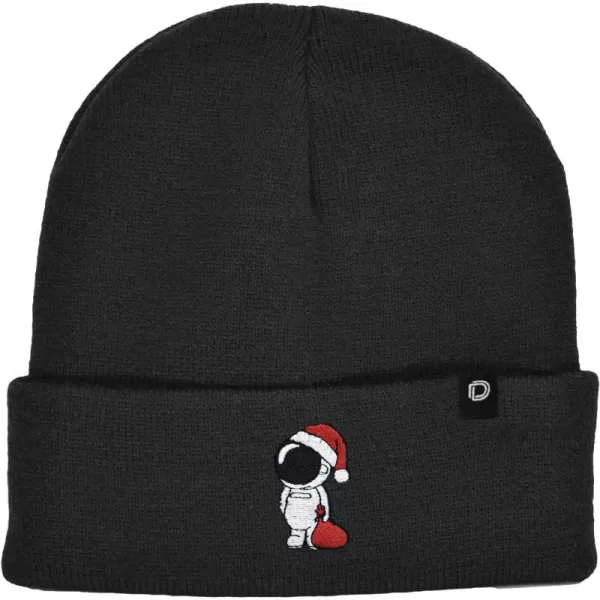 DALIX Christmas Astronaut Beanie Warm Winter Cap Embroidered Hat