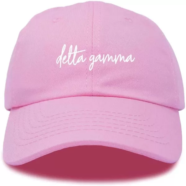DALIX Delta Gamma Cursive Fraternity Hat Womens Embroidered Cap