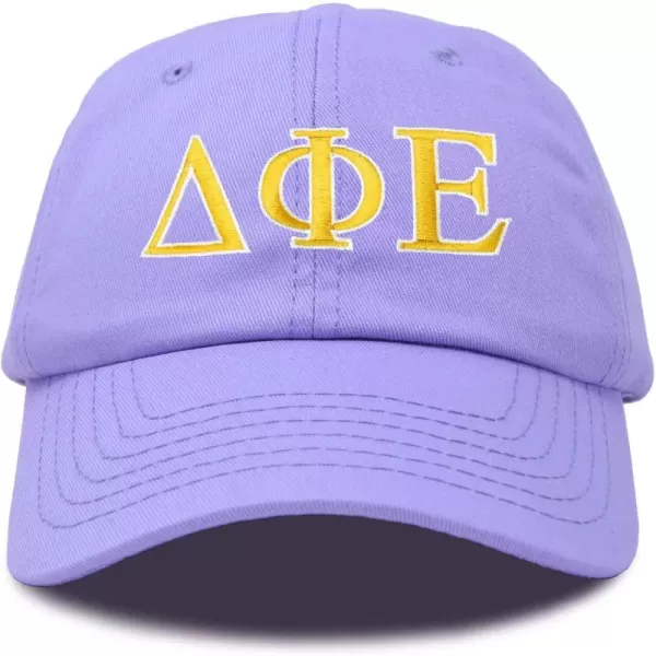 DALIX Delta Phi Epsilon Sorority Hat Womens Greek Letters Embroidered Baseball Cap