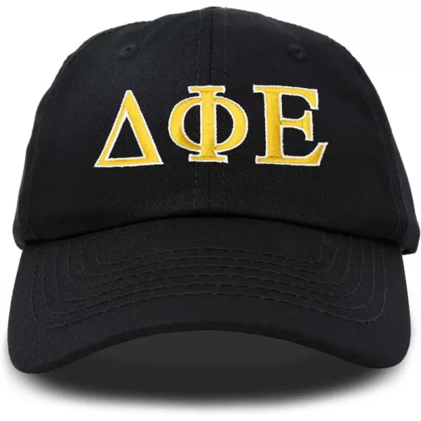 DALIX Delta Phi Epsilon Sorority Hat Womens Greek Letters Embroidered Baseball Cap