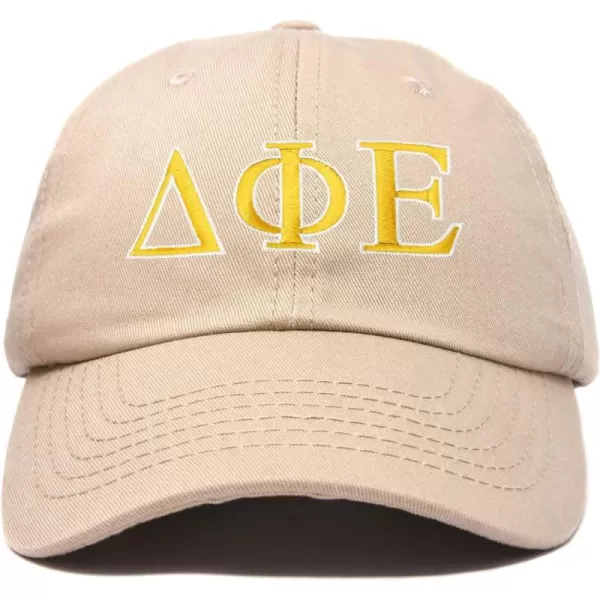DALIX Delta Phi Epsilon Sorority Hat Womens Greek Letters Embroidered Baseball Cap