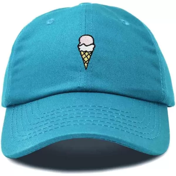 DALIX Double Scoop Embroidered Ice Cream Dad Hat Embroidered Cap Women