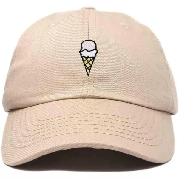 DALIX Double Scoop Embroidered Ice Cream Dad Hat Embroidered Cap Women