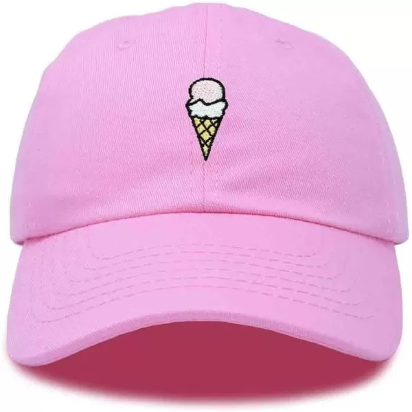 DALIX Double Scoop Embroidered Ice Cream Dad Hat Embroidered Cap Women