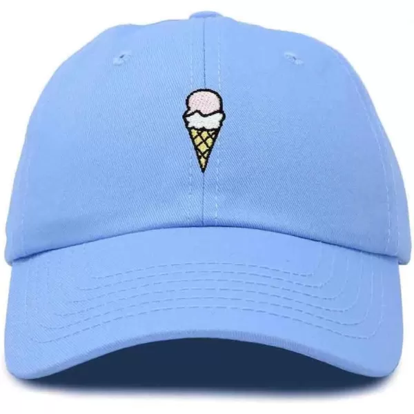 DALIX Double Scoop Embroidered Ice Cream Dad Hat Embroidered Cap Women