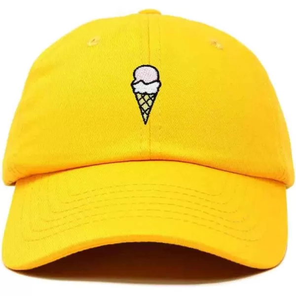 DALIX Double Scoop Embroidered Ice Cream Dad Hat Embroidered Cap Women