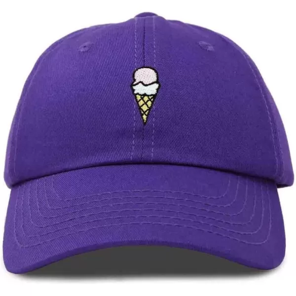 DALIX Double Scoop Embroidered Ice Cream Dad Hat Embroidered Cap Women