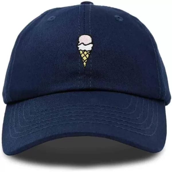 DALIX Double Scoop Embroidered Ice Cream Dad Hat Embroidered Cap Women