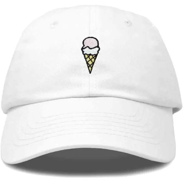 DALIX Double Scoop Embroidered Ice Cream Dad Hat Embroidered Cap Women