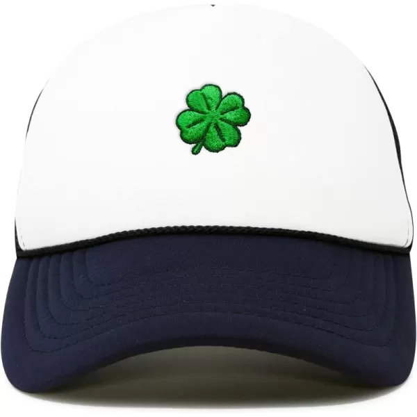 DALIX Embroidered Clover Trucker Cap Hat Men