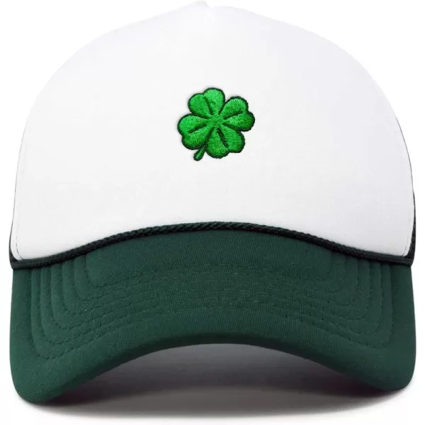 DALIX Embroidered Clover Trucker Cap Hat Men