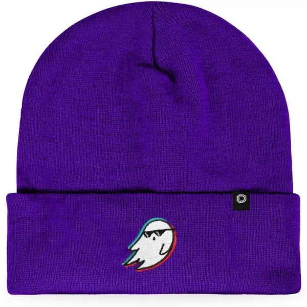 DALIX Embroidered Ghost Life Beanie