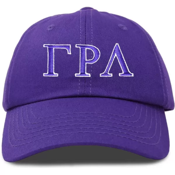 DALIX Gamma Rho Lambda Sorority Hat Womens Greek Letters Embroidered Baseball Cap