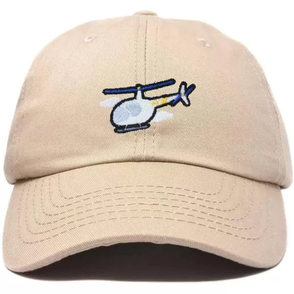 DALIX Helicopter Embroidered Dad Cap Cotton Baseball Hat Mens