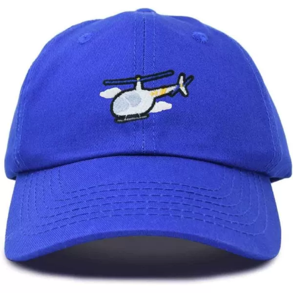 DALIX Helicopter Embroidered Dad Cap Cotton Baseball Hat Mens