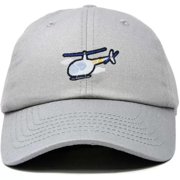 DALIX Helicopter Embroidered Dad Cap Cotton Baseball Hat Mens