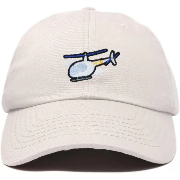 DALIX Helicopter Embroidered Dad Cap Cotton Baseball Hat Mens