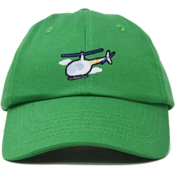 DALIX Helicopter Embroidered Dad Cap Cotton Baseball Hat Mens