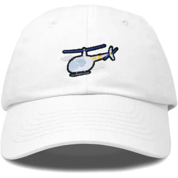 DALIX Helicopter Embroidered Dad Cap Cotton Baseball Hat Mens