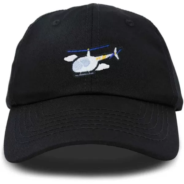 DALIX Helicopter Embroidered Dad Cap Cotton Baseball Hat Mens