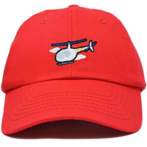 DALIX Helicopter Embroidered Dad Cap Cotton Baseball Hat Mens