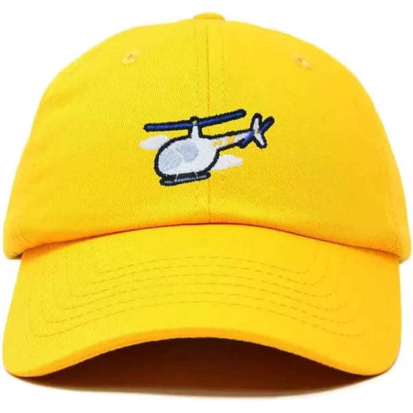 DALIX Helicopter Embroidered Dad Cap Cotton Baseball Hat Mens