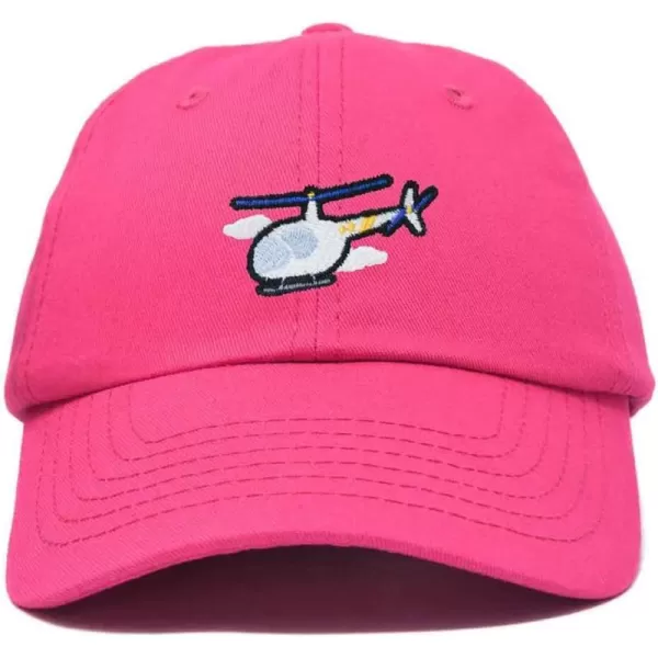 DALIX Helicopter Embroidered Dad Cap Cotton Baseball Hat Mens