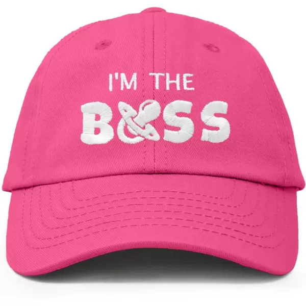 DALIX I'm The Boss Baby Hat Infant Baseball Cap for Baby Girls and Boys