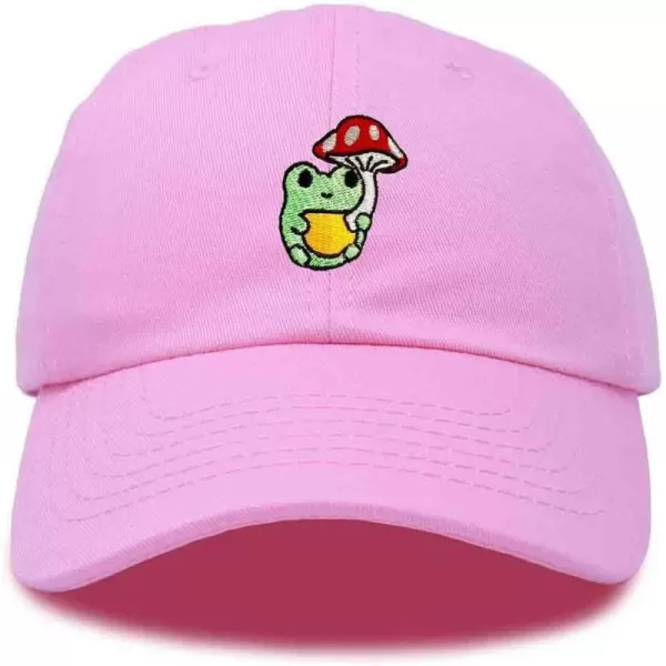 DALIX Mushroom Frog Embroidered Dad Cap Cotton Baseball Hat Women