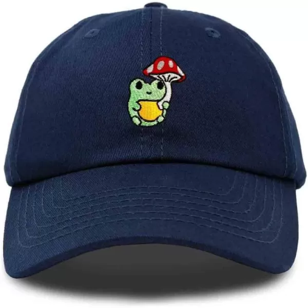 DALIX Mushroom Frog Embroidered Dad Cap Cotton Baseball Hat Women