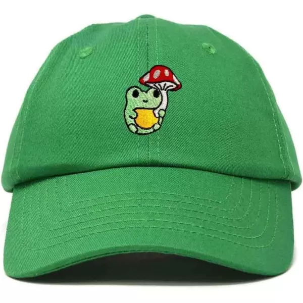 DALIX Mushroom Frog Embroidered Dad Cap Cotton Baseball Hat Women