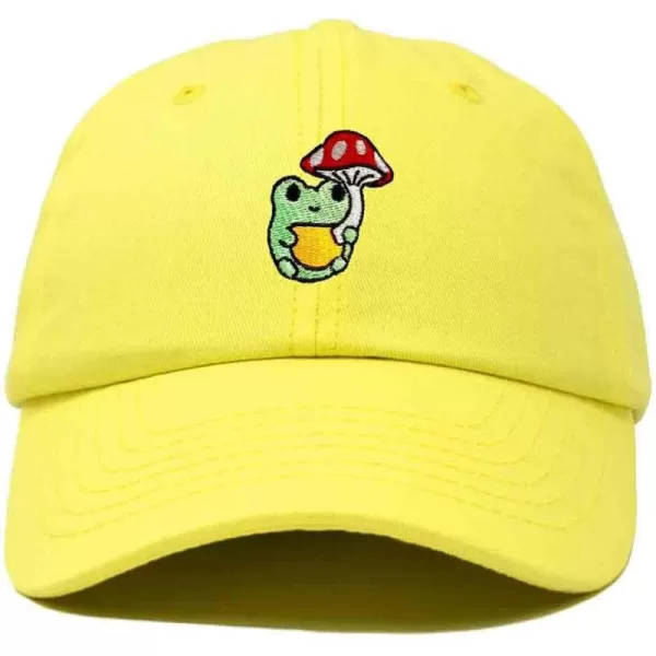 DALIX Mushroom Frog Embroidered Dad Cap Cotton Baseball Hat Women