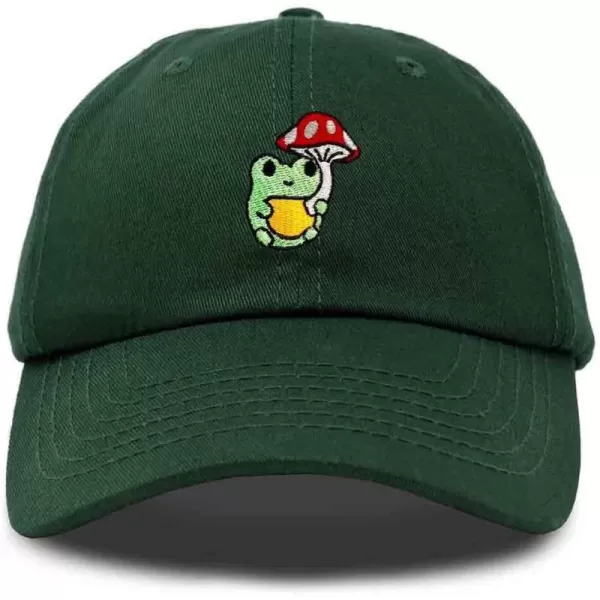 DALIX Mushroom Frog Embroidered Dad Cap Cotton Baseball Hat Women