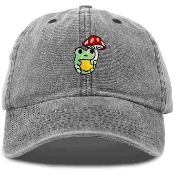 DALIX Mushroom Frog Embroidered Dad Cap Cotton Baseball Hat Women