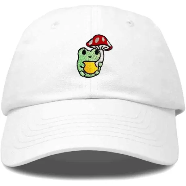 DALIX Mushroom Frog Embroidered Dad Cap Cotton Baseball Hat Women