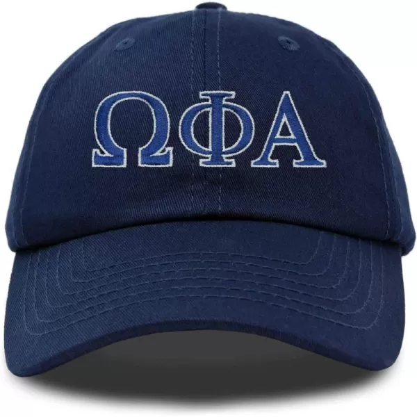 DALIX Omega Phi Alpha Greek Letters Hat Womens Embroidered Baseball Cap
